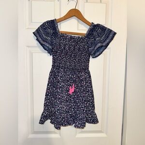 Japna Blue and Pink Patterned Kids Romper